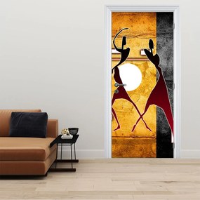 Fotótapéta ajtóra - Ókori festmény (95x205cm)