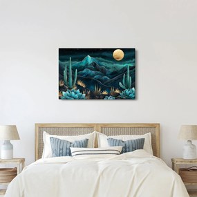 Kép - Türkiz éjszaka (90x60 cm)
