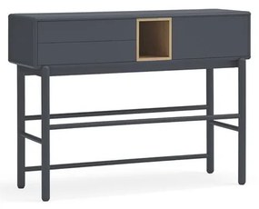 Sötétszürke konzolasztal 35x120 cm Corvo - Teulat