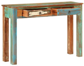 tömör újrahasznosított fa tálalóasztal 110 x 30 x 75 cm