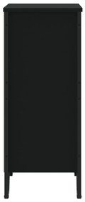 fekete szerelt fa könyvszekrény 80 x 31 x 74,5 cm