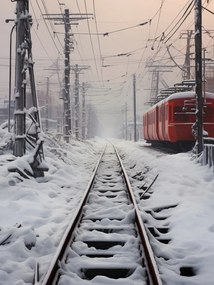 Poszter 30x40cm Utazás a síneken