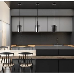 Csillár zsinóron JONERA 1xE27/40W/230V fekete