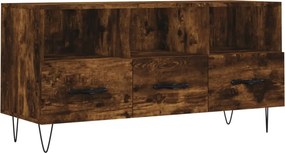 vidaXL füstös tölgy színű szerelt fa TV-szekrény 102 x 36 x 50 cm