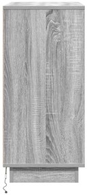 Éjjeli szekrény LED világítással Szürke Sonoma 71x34,5x75 cm MDF