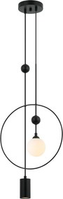Italux modern függeszték trosti fekete opál itxpnd-428892-bk