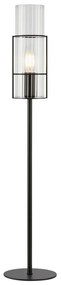 Markslöjd 108556 - Asztali lámpa TUBO 1xE14/40W/230V 65 cm fekete/átlátszó
