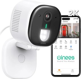 Winees 4 MP-es kültéri biztonsági kamera 4 fényszóróval KM-35