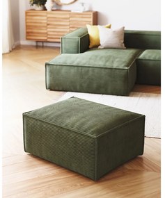 Zöld kordbársony lábtartó Blok – Kave Home