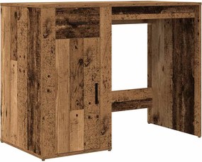 vidaXL antik fa színű szerelt fa íróasztal 100 x 49 x 75 cm