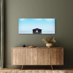 Kép a házról a tengeren (120x50 cm)