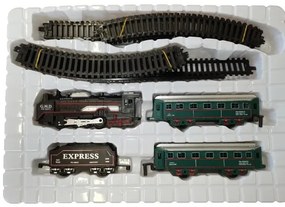 Classical Train Elemes Kisvasút Szett fény És Hanghatással Vonat Vasút Készlet