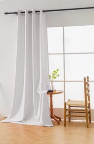 Függöny OXFORD LIGHT 140x250 cm, fehér Felfüggesztés: Hullámos sínszalag