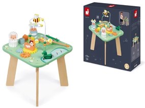 Janod - Interaktív gyerekasztal rét mintával