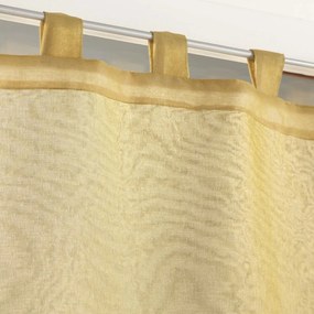 Sárga-fehér átlátszó függöny szett 2 db-os 60x90 cm Duetto – douceur d'intérieur