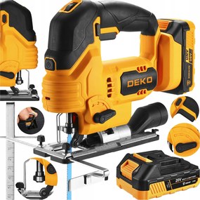 Akkumulátoros Acél Fa Szúrófűrész 20V 2Ah Fűrészlap Készlet Deko