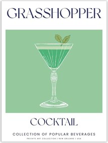 Poszterek 30x40 Drink Grasshopper Alkoholos koktél