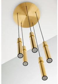 Jupiter 2020 - Csillár zsinóron ALAS 5xGU10/10W/230V arany