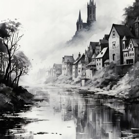 Poszter 30x30cm Ködös Reflex