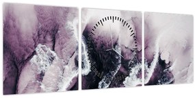 Kép - Lila márvány N⁰2 (órával) (90x30 cm)