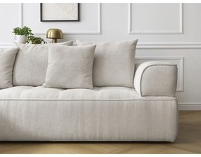 Bézs zsenília sarokkanapé (bal oldali-L alakú) Whesley – Bobochic Paris