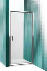 Roltechnik LLDO1 zuhanyajtó két fal közé 100 cm ragyogó profillal, átlátszó üveggel