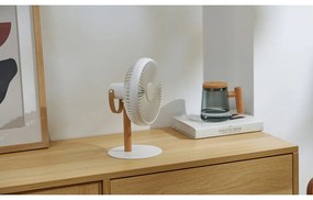 Krémszínű asztali lámpa ventilátorral, távirányítóval (magasság 26 cm) Beyond – Gingko