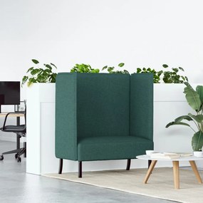Magas háttámlás kanapé Sötétzöld 109x56x121 cm Szövet