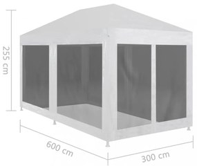 partisátor 6 hálós oldalfallal 6 x 3 m