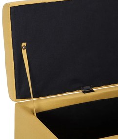 sárga poliészter pad tárolórekesszel 116 cm