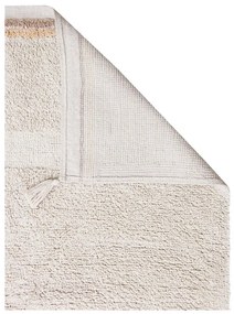 Krémszínű mosható kézi szövésű pamut szőnyeg 200x300 cm Bloom Natural – Lorena Canals