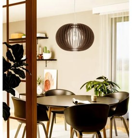 Eglo 95026 - STELLATO függőlámpa kábellel 1xE27/60W/230V átm. 70 cm barna