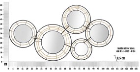 Fém fali dekoráció 111x59 cm Oporto – Mauro Ferretti