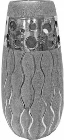 Livello Váza Virágokhoz Kerámia Dekoratív Modern 25 cm Ezüst