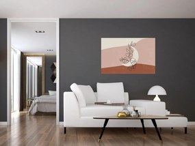 Kép - Boho levelek N⁰2 (90x60 cm)