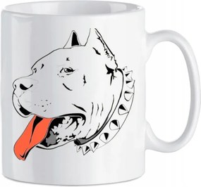 Kutyás nyomott mintás bögre Amstaf Kerámia 330 ml