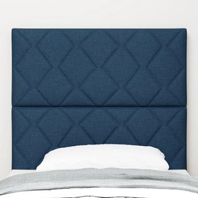 Fejtámla Gyémánt Blokkok Dizájn Kék 100 cm Textil, Fejtámla Gyémánt Blokkok Dizájn Kék 200 cm Textil