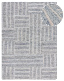 Világoskék kézi szövésű gyapjú szőnyeg 160x230 cm Memphis Wool – Flair Rugs