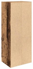 antik fa színű szerelt fa könyvespolc 31x24x77 cm