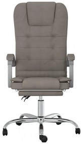 vidaXL tópszínű szövet dönthető irodai masszázsfotel