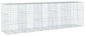 horganyzott vas gabion kosár fedéllel 500 x 100 x 150 cm