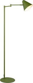 Zöld állólámpa hajlítható szerkezettel (magasság 126,5 cm) Cosima – Trio