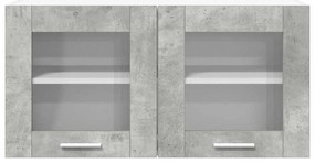 Függő szekrény Riga Beton szürke és fehér 80 x 31 x 40 cm