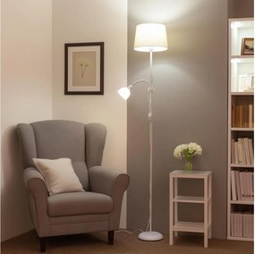 Brilagi - Állólámpa CERIA 1xE27/100W/230V + 1xE14/25W fehér/bézs