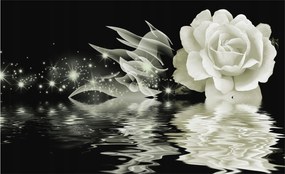 Fotótapéta Flizelin Fali Ragasztó Szett Fényes rózsa 416x254 Ragasztó