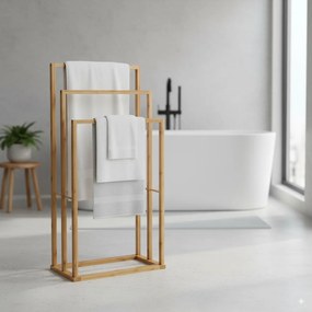 Bambusz törölközőtartó 3 szintes 42 x 24 x 82 cm