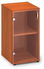 Alacsony keskeny üvegszekrény ProOffice 40 x 45,8 x 73,5 cm, bal, cseresznye