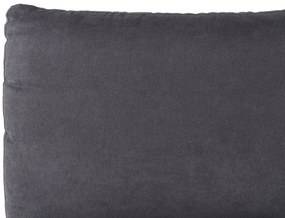 Franciaágy 160 cm MELIA (poliészter) (sötétszürke) (ágyráccsal). 1023471