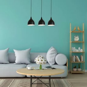 Csillár zsinóron NOAK 3xE27/15W/230V fekete