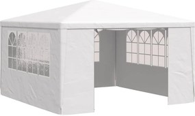 vidaXL fehér rendezvénysátor oldalfalakkal 4 x 4 m 90 g/m²